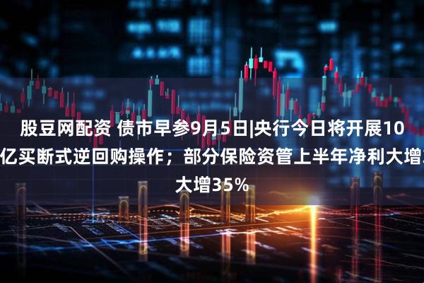 股豆网配资 债市早参9月5日|央行今日将开展10000亿买断式逆回购操作；部分保险资管上半年净利大增35%
